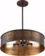 Picture of NUVO Lighting 60/5894 Kettle - 4 Light Pendant with 60w Vintage Lamps Included; Weathered Brass Finish