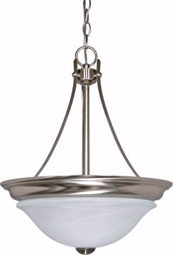 Picture of NUVO Lighting 60/590 Triumph - 3 Light - 16" - Pendant (Convertible) - with Sculptured Glass Shades