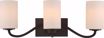 Picture of NUVO Lighting 60/5903 Willow - 3 Light Vanity Fixture with White Glass