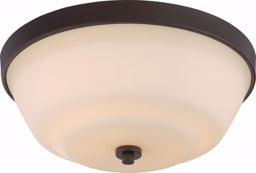 Picture of NUVO Lighting 60/5904 Willow - 2 Light Flush Fixture with White Glass