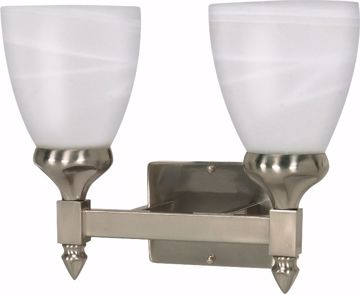 Picture of NUVO Lighting 60/592 Triumph - 2 Light - 13" - Vanity - with Sculptured Glass Shades