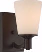 Picture of NUVO Lighting 60/5921 Laguna - 1 Light Vanity with White Glass