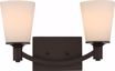 Picture of NUVO Lighting 60/5922 Laguna - 2 Light Vanity with White Glass