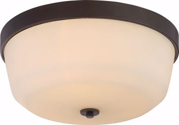 Picture of NUVO Lighting 60/5924 Laguna - 3 Light Flush Fixture with White Glass
