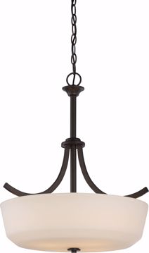 Picture of NUVO Lighting 60/5927 Laguna - 4 Light Pendant with White Glass