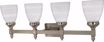 Picture of NUVO Lighting 60/594 Triumph - 4 Light - 29" - Vanity - with Sculptured Glass Shades