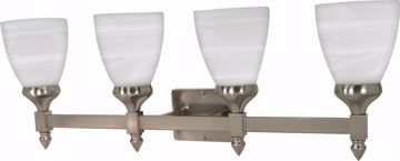 Picture of NUVO Lighting 60/594 Triumph - 4 Light - 29" - Vanity - with Sculptured Glass Shades