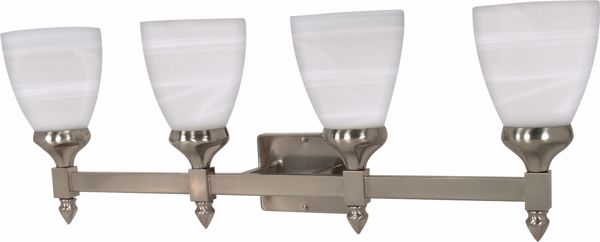 Picture of NUVO Lighting 60/594 Triumph - 4 Light - 29" - Vanity - with Sculptured Glass Shades