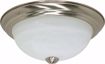 Picture of NUVO Lighting 60/6000 2 Light - 11" - Flush Mount - Alabaster Glass; Color retail packaging