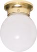Picture of NUVO Lighting 60/6028 1 Light - 6" - Ceiling Fixture - White Ball; Color retail packaging