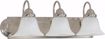 Picture of NUVO Lighting 60/6075 Ballerina - 3 Light - 24" - Vanity - with Alabaster Glass Bell Shades; Color retail packaging