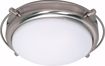 Picture of NUVO Lighting 60/608 Polaris - 2 Light - 14" - Flush Mount - with Satin Frosted Glass Shades