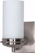 Picture of NUVO Lighting 60/611 Polaris - 1 Light - 5" - Vanity - with Satin Frosted Glass Shade