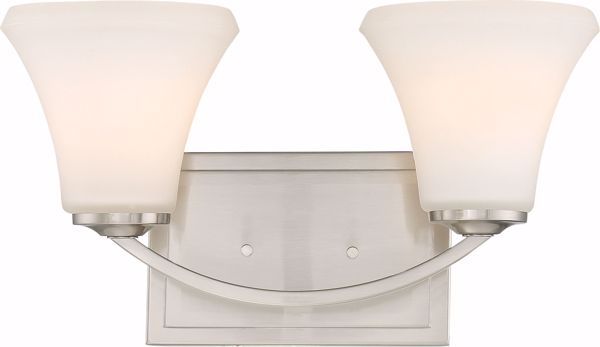 Picture of NUVO Lighting 60/6202 Fawn 2 Light Vanity Fixture - Brushed Nickel Finish
