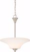 Picture of NUVO Lighting 60/6207 Fawn 2 Light Pendant Fixture - Brushed Nickel Finish