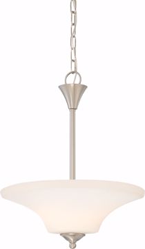 Picture of NUVO Lighting 60/6207 Fawn 2 Light Pendant Fixture - Brushed Nickel Finish