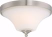 Picture of NUVO Lighting 60/6211 Fawn 2 Light Flush Mount Fixture - Brushed Nickel Finish