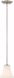 Picture of NUVO Lighting 60/6213 Fawn 1 Light Mini Pendant Fixture - Brushed Nickel Finish