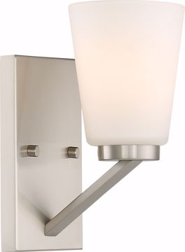 Picture of NUVO Lighting 60/6241 Nome 1 Light Vanity Fixture - Brushed Nickel Finish