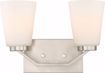 Picture of NUVO Lighting 60/6242 Nome 2 Light Vanity Fixture - Brushed Nickel Finish
