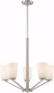 Picture of NUVO Lighting 60/6246 Nome 5 Light Chandelier Fixture - Brushed Nickel Finish