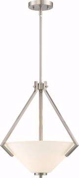 Picture of NUVO Lighting 60/6247 Nome 2 Light Pendant Fixture - Brushed Nickel Finish