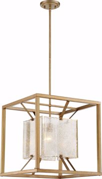 Picture of NUVO Lighting 60/6272 Stanza - 1 Light Large Pendant Fixture - Antique Gold Finish