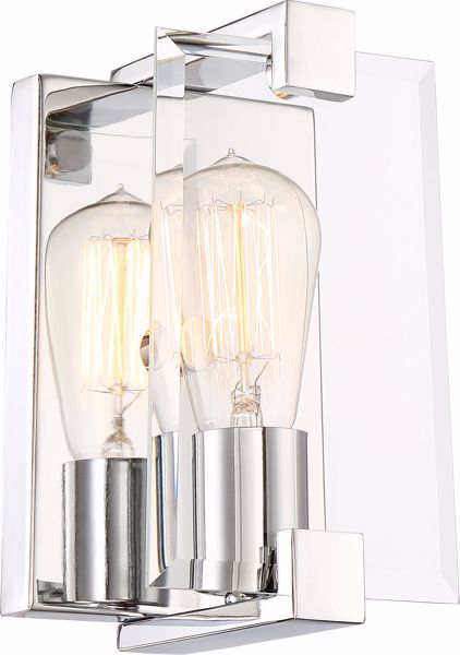 Picture of NUVO Lighting 60/6291 Shelby - 1 Light Sconce Fixture - Polished Nickel Finish