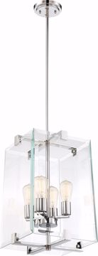 Picture of NUVO Lighting 60/6292 Shelby - 4 Light Foyer Fixture - Polished Nickel Finish