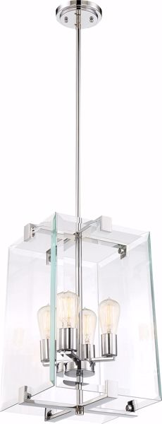 Picture of NUVO Lighting 60/6292 Shelby - 4 Light Foyer Fixture - Polished Nickel Finish