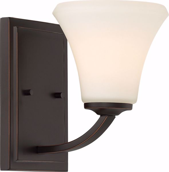 Picture of NUVO Lighting 60/6301 Fawn 1 Light Vanity Fixture - Mahogany Bronze Finish