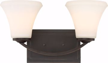 Picture of NUVO Lighting 60/6302 Fawn 2 Light Vanity Fixture - Mahogany Bronze Finish