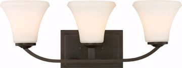 Picture of NUVO Lighting 60/6303 Fawn 3 Light Vanity Fixture - Mahogany Bronze Finish