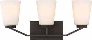 Picture of NUVO Lighting 60/6343 Nome 3 Light Vanity Fixture - Mahogany Bronze Finish