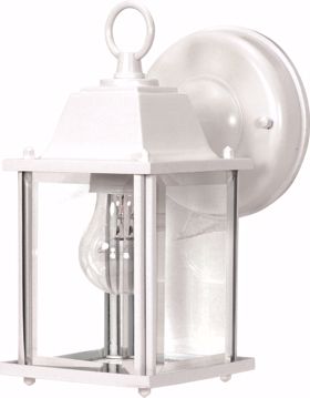 Picture of NUVO Lighting 60/636 1 Light - 9" - Wall Lantern - Cube Lantern with Clear Beveled Glass
