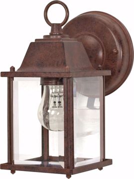 Picture of NUVO Lighting 60/637 1 Light - 9" - Wall Lantern - Cube Lantern with Clear Beveled Glass