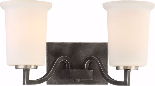 Picture of NUVO Lighting 60/6372 Chester - 2 Light Vanity Fixture - Iron Black Finish