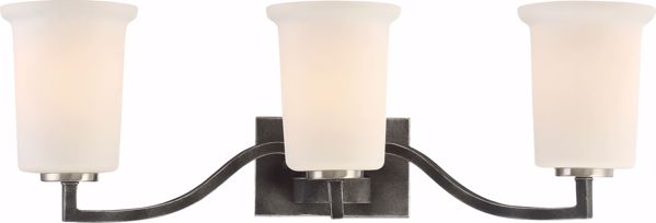 Picture of NUVO Lighting 60/6373 Chester - 3 Light Vanity Fixture - Iron Black Finish