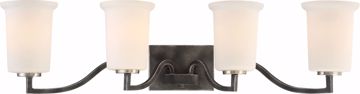 Picture of NUVO Lighting 60/6374 Chester - 4 Light Vanity Fixture - Iron Black Finish