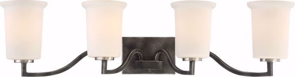 Picture of NUVO Lighting 60/6374 Chester - 4 Light Vanity Fixture - Iron Black Finish