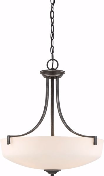 Picture of NUVO Lighting 60/6378 Chester - 3 Light Pendant Fixture - Iron Black Finish