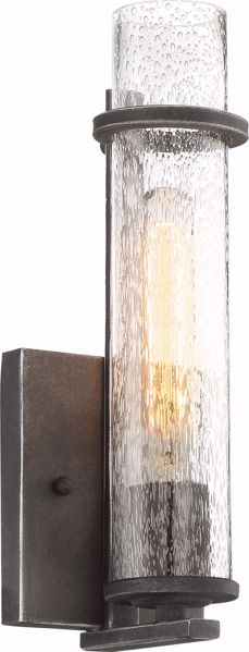 Picture of NUVO Lighting 60/6381 Donzi - 1 Light Vanity Fixture - Iron Black Finish