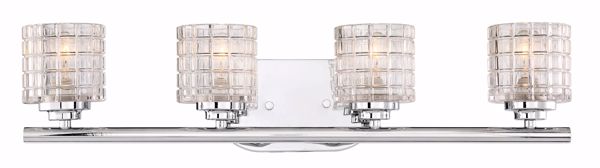 Picture of NUVO Lighting 60/6444 Votive - 4 Light Vanity With Clear Glass