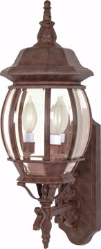 Picture of NUVO Lighting 60/889 Central Park - 3 Light - 22" - Wall Lantern - with Clear Beveled Glass