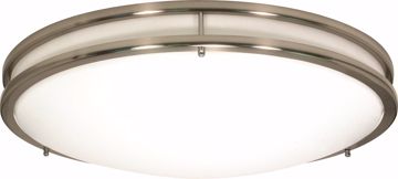 Picture of NUVO Lighting 60/901 Glamour - 3 Light CFL - 17" - Flush Mount - (3) 18w GU24 / Lamps Included