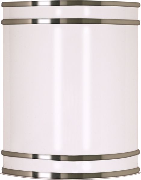 Picture of NUVO Lighting 60/907 Glamour - 1 Light CFL - 9" - Wall Fixture - Fluorescent - (1) 18w GU24 Lamp Included