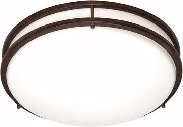 Picture of NUVO Lighting 60/908 Glamour - 3 Light CFL - 13" - Flush Mount - (3) 13w GU24 / Lamps Included