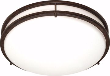 Picture of NUVO Lighting 60/909 Glamour - 3 Light CFL - 17" - Flush Mount - (3) 18w GU24 / Lamps Included
