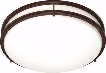 Picture of NUVO Lighting 60/910 Glamour - 3 Light CFL - 24" - Flush Mount - (3) 18w GU24 / Lamps Included
