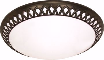 Picture of NUVO Lighting 60/924 Rustica - 2 Light CFL - 14" - Flush Mount - (2) 18w GU24 / Lamps Included